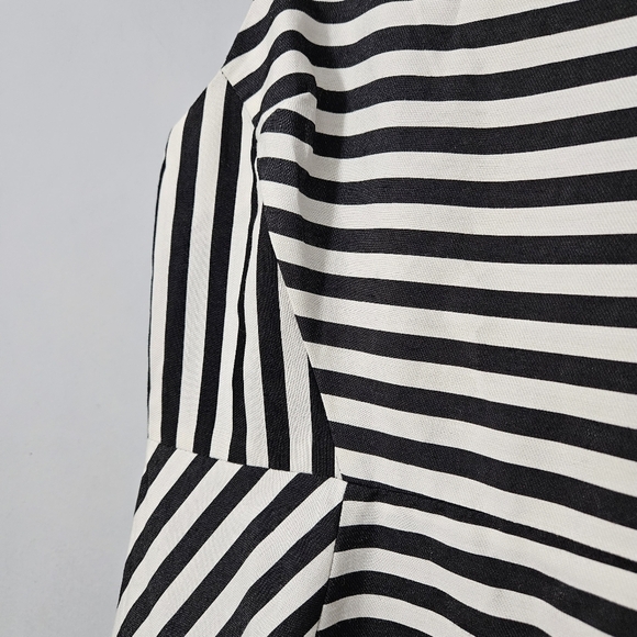 Bec + Bridge Black and White Stripe Fit n Flare Mini Dress - Picture 5 of 12